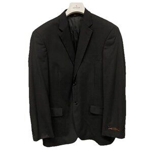 BCBG Attitude Avalon Black Striped 2 Button Blazer 42R Modern Fit NWOT